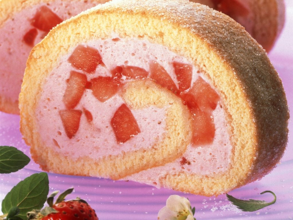 Erdbeer-Roulade Rezept