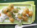 Rezept: Melonensalat auf Frischkäse