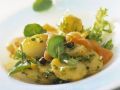 Rezept: Kartoffel-Räucherlachs-Salat