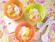 Rezept: Kokos-Milchreis mit Obstsalat