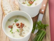 Rezept: Cremige Kartoffelsuppe mit Steinpilzen