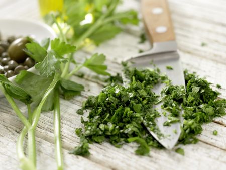 Austern mit Petersilien-Salsa-Verde – smarter Zubereitung Schritt 1 Austern mit Petersilien-Salsa-Verde – smarter Zubereitung Schritt 1