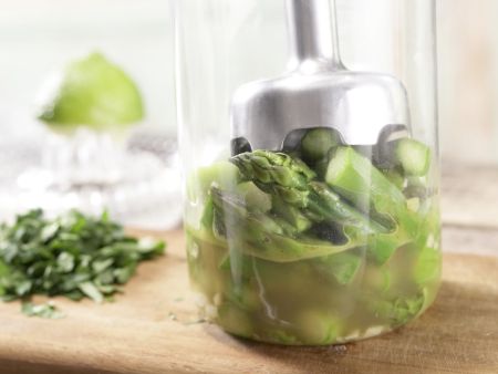 Bandnudeln mit Spargelpüree Zubereitung Schritt 10 Bandnudeln mit Spargelpüree Zubereitung Schritt 10