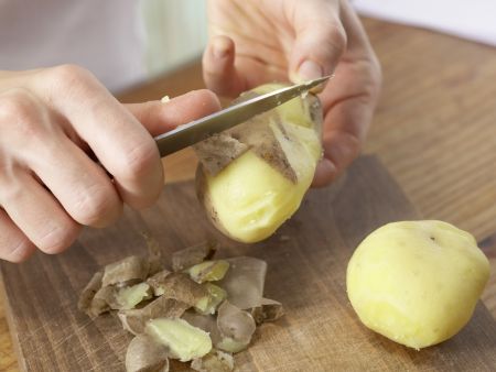 Bohnen-Käse-Päckchen mit Bratkartoffeln Zubereitung Schritt 3 Bohnen-Käse-Päckchen mit Bratkartoffeln Zubereitung Schritt 3