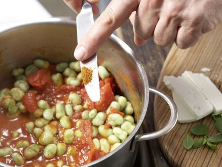 Bohnen-Tomaten-Gemüse Zubereitung Schritt 7 Bohnen-Tomaten-Gemüse Zubereitung Schritt 7