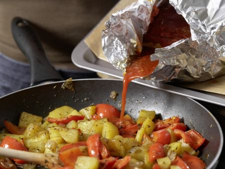Braten mit Paprika-Kartoffeln Zubereitung Schritt 12 Braten mit Paprika-Kartoffeln Zubereitung Schritt 12