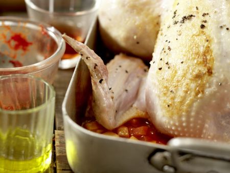 Brathähnchen auf Linsen Zubereitung Schritt 5 Brathähnchen auf Linsen Zubereitung Schritt 5