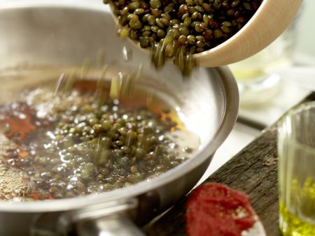 Brathähnchen auf Linsen Zubereitung Schritt 9 Brathähnchen auf Linsen Zubereitung Schritt 9