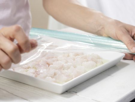 Ceviche von weißem Fisch Zubereitung Schritt 3 Ceviche von weißem Fisch Zubereitung Schritt 3