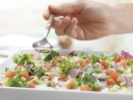 Ceviche von weißem Fisch Zubereitung Schritt 8 Ceviche von weißem Fisch Zubereitung Schritt 8