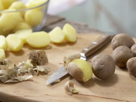 Champignon-Kartoffeln Zubereitung Schritt 2 Champignon-Kartoffeln Zubereitung Schritt 2