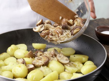 Champignon-Kartoffeln Zubereitung Schritt 8 Champignon-Kartoffeln Zubereitung Schritt 8