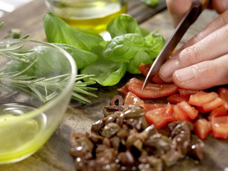 Doradenfilets mit Artischockensalat Zubereitung Schritt 2 Doradenfilets mit Artischockensalat Zubereitung Schritt 2