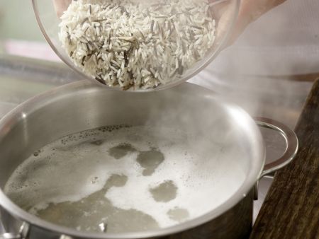 Gebratener Möhrenreis Zubereitung Schritt 1 Gebratener Möhrenreis Zubereitung Schritt 1