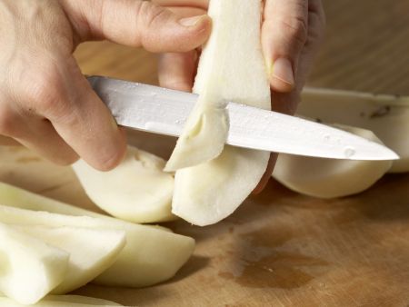 Gedünstete Birnen mit Schokolade Zubereitung Schritt 1 Gedünstete Birnen mit Schokolade Zubereitung Schritt 1