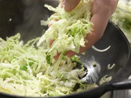 Gefüllte chinesische Teigtaschen Zubereitung Schritt 6 Gefüllte chinesische Teigtaschen Zubereitung Schritt 6