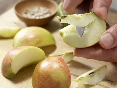 Gefüllte Radicchioblätter Zubereitung Schritt 2 Gefüllte Radicchioblätter Zubereitung Schritt 2