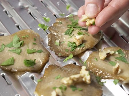 Gegrillte Austernpilze Zubereitung Schritt 4 Gegrillte Austernpilze Zubereitung Schritt 4