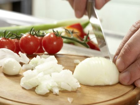 Gemüse-Reis-Pfanne aus dem Ofen Zubereitung Schritt 3 Gemüse-Reis-Pfanne aus dem Ofen Zubereitung Schritt 3