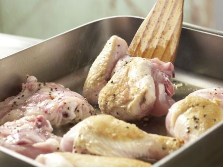 Geschmorter Reis mit Hähnchen auf spanische Art Zubereitung Schritt 3 Geschmorter Reis mit Hähnchen auf spanische Art Zubereitung Schritt 3