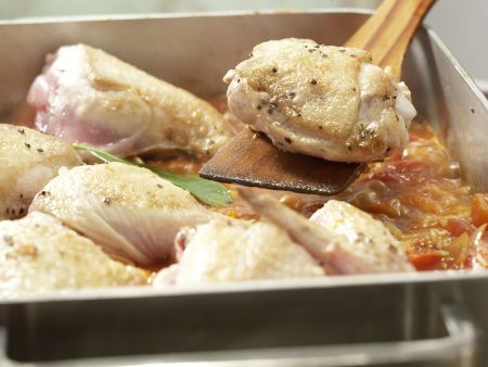 Geschmorter Reis mit Hähnchen auf spanische Art Zubereitung Schritt 7 Geschmorter Reis mit Hähnchen auf spanische Art Zubereitung Schritt 7