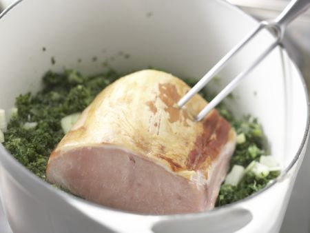 Grünkohl mit Kassler Zubereitung Schritt 2 Grünkohl mit Kassler Zubereitung Schritt 2