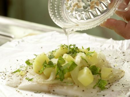 Heilbutt-Päckchen Zubereitung Schritt 10 Heilbutt-Päckchen Zubereitung Schritt 10