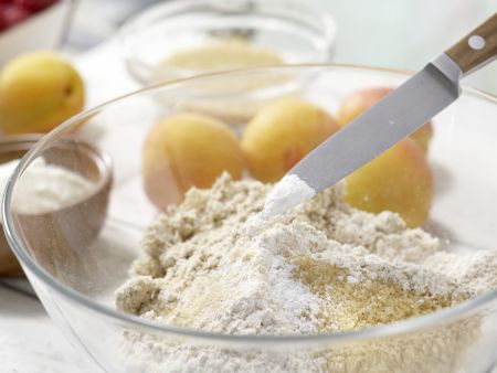 Himbeer-Aprikosen-Tarte Zubereitung Schritt 1 Himbeer-Aprikosen-Tarte Zubereitung Schritt 1