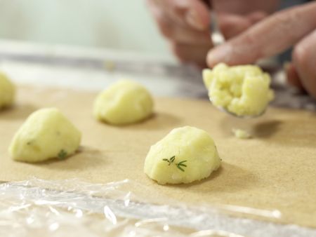 Kartoffel-Ravioli Zubereitung Schritt 7 Kartoffel-Ravioli Zubereitung Schritt 7