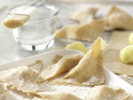 Kartoffel-Ravioli Zubereitung Schritt 9 Kartoffel-Ravioli Zubereitung Schritt 9
