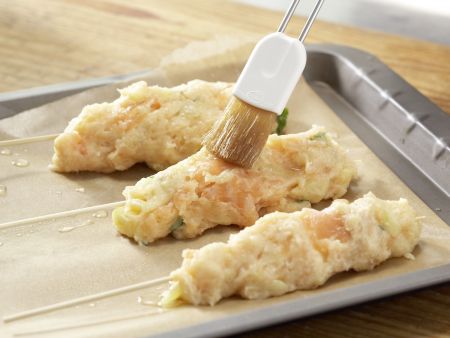 Lachsspieße mit Möhrensalat Zubereitung Schritt 9 Lachsspieße mit Möhrensalat Zubereitung Schritt 9