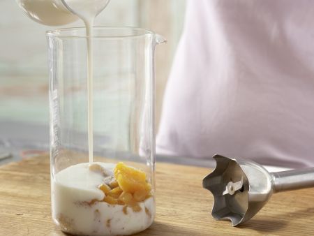 Mandarinen-Aprikosen-Shake Zubereitung Schritt 3 Mandarinen-Aprikosen-Shake Zubereitung Schritt 3