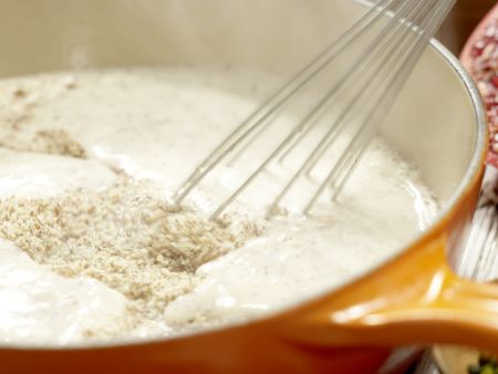 Mandelmilch-Eis Zubereitung Schritt 1 Mandelmilch-Eis Zubereitung Schritt 1
