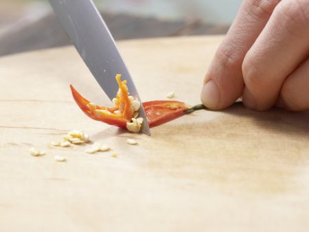 Marinierte Chili-Birnen Zubereitung Schritt 1 Marinierte Chili-Birnen Zubereitung Schritt 1