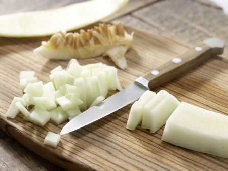 Mehrkorn-Melonen-Trinkbrei Zubereitung Schritt 1 Mehrkorn-Melonen-Trinkbrei Zubereitung Schritt 1