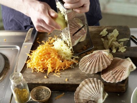 Möhren-Kartoffel-Rösti Zubereitung Schritt 6 Möhren-Kartoffel-Rösti Zubereitung Schritt 6