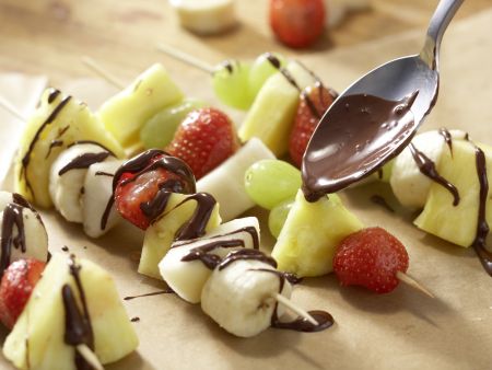 Obst am Spieß Zubereitung Schritt 7 Obst am Spieß Zubereitung Schritt 7
