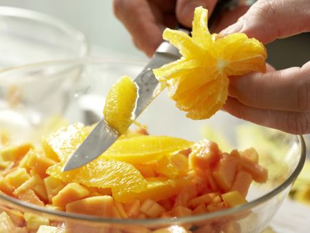 Papaya-Orangen-Marmelade Zubereitung Schritt 4 Papaya-Orangen-Marmelade Zubereitung Schritt 4