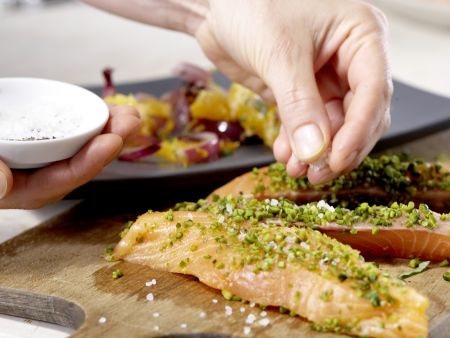 Pfannen-Lachsfilet Zubereitung Schritt 9 Pfannen-Lachsfilet Zubereitung Schritt 9
