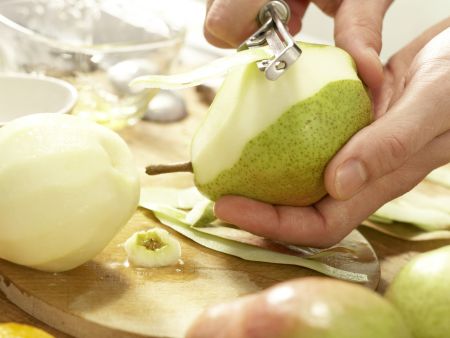 Pochierte Birnen Zubereitung Schritt 3 Pochierte Birnen Zubereitung Schritt 3