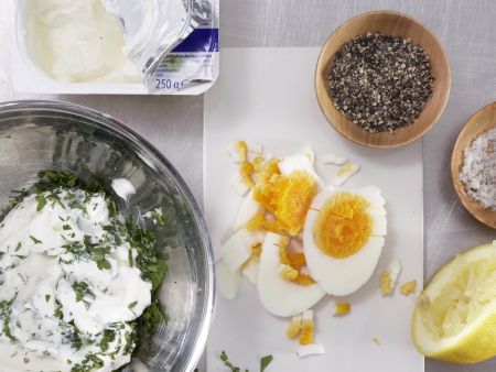Quark-Eier-Baguette – smarter Zubereitung Schritt 3 Quark-Eier-Baguette – smarter Zubereitung Schritt 3