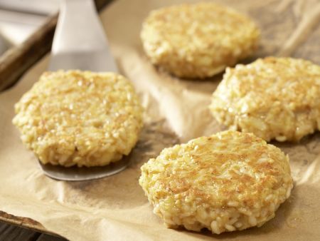 Reis-Apfel-Puffer "Ufo-Taler" Zubereitung Schritt 8 Reis-Apfel-Puffer "Ufo-Taler" Zubereitung Schritt 8