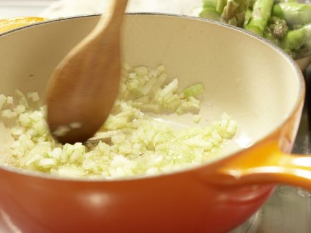 Risotto mit Erbsen Zubereitung Schritt 5 Risotto mit Erbsen Zubereitung Schritt 5