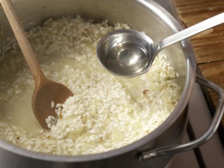 Risotto mit Frischkäse Zubereitung Schritt 4 Risotto mit Frischkäse Zubereitung Schritt 4