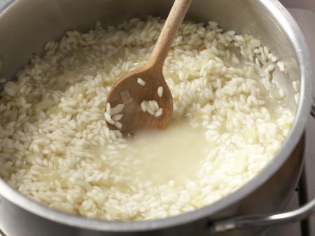 Risotto mit Frischkäse Zubereitung Schritt 5 Risotto mit Frischkäse Zubereitung Schritt 5