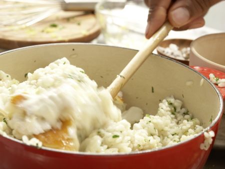 Risotto mit geräuchertem Heilbutt Zubereitung Schritt 12 Risotto mit geräuchertem Heilbutt Zubereitung Schritt 12
