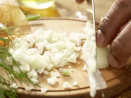 Risotto mit geräuchertem Heilbutt Zubereitung Schritt 4 Risotto mit geräuchertem Heilbutt Zubereitung Schritt 4
