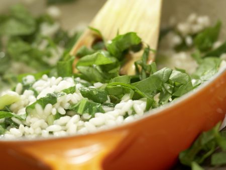 Risotto mit Spinat Zubereitung Schritt 8 Risotto mit Spinat Zubereitung Schritt 8