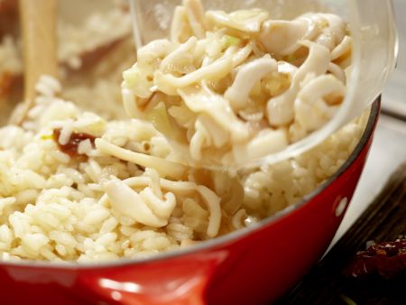 Risotto mit Tintenfisch Zubereitung Schritt 10 Risotto mit Tintenfisch Zubereitung Schritt 10