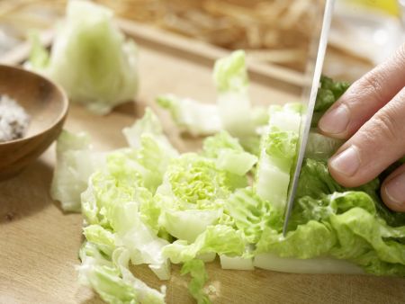 Salat mit Chili-Huhn Zubereitung Schritt 4 Salat mit Chili-Huhn Zubereitung Schritt 4